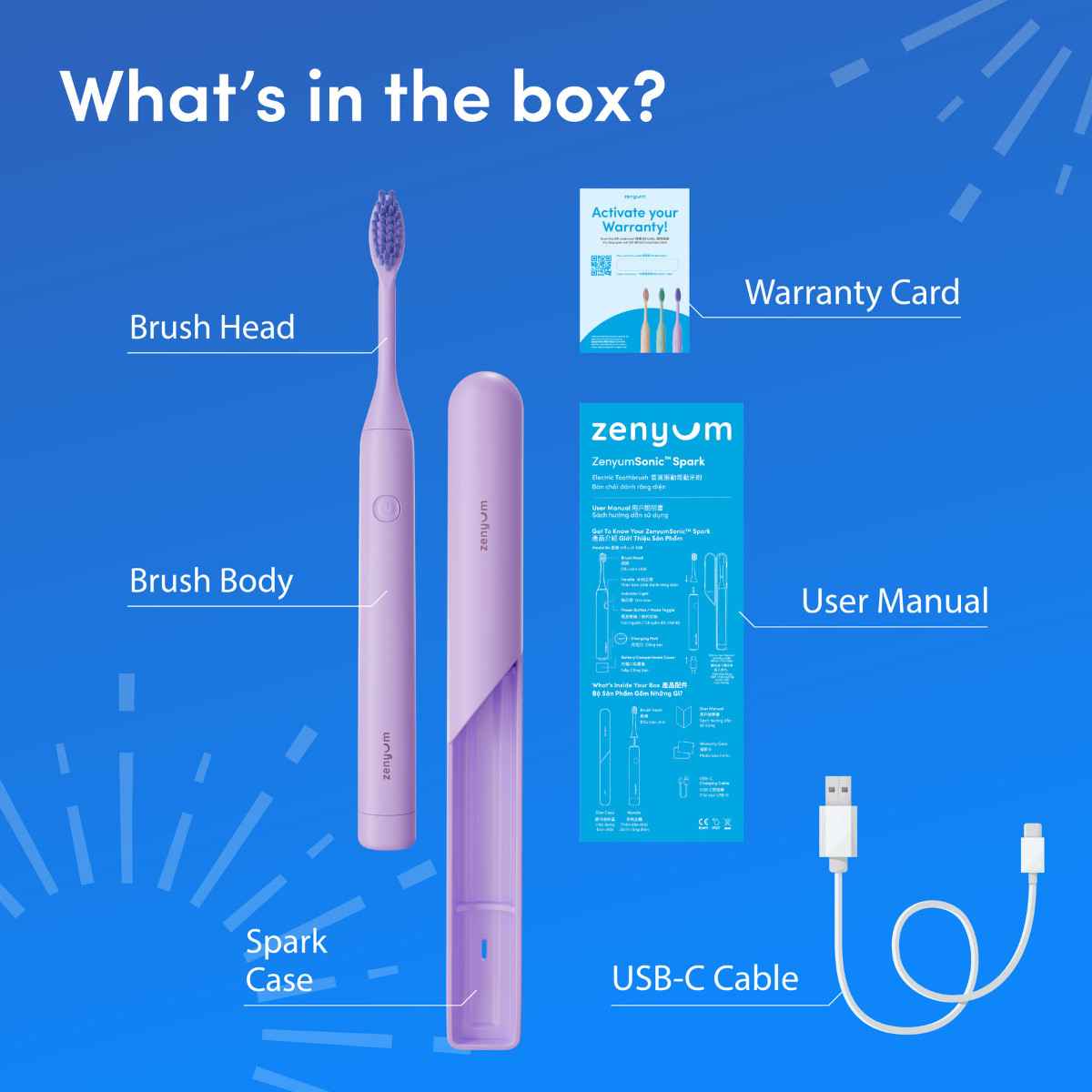 ZenyumSonic™ Spark Brush & Whiten Bundle