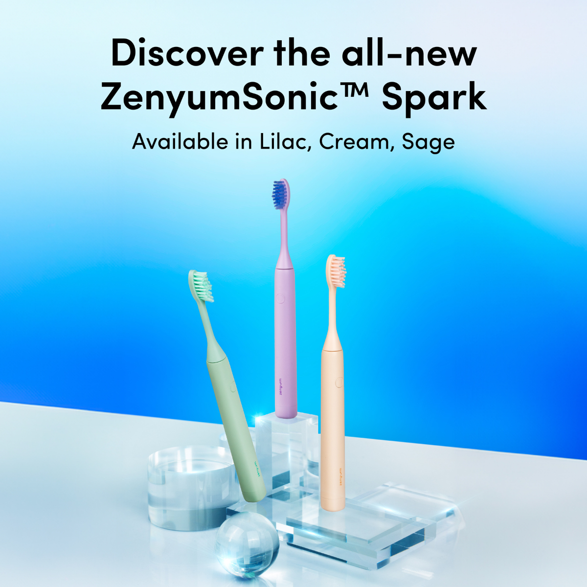 ZenyumSonic™ Spark + Brush Head 2-Pack