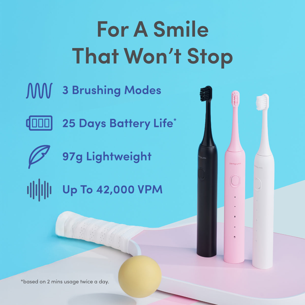 ZenyumSonic™ Go Electric Toothbrush