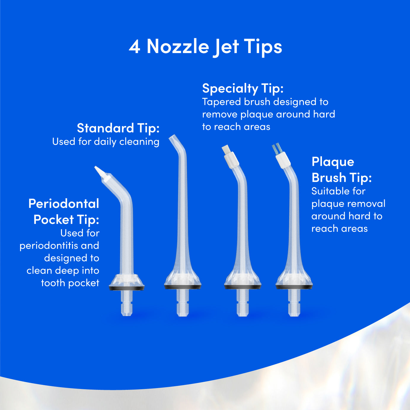 Zenyum Waterflosser Jet Tips (4 Pcs)