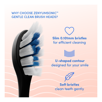 ZenyumSonic™ Refill Gentle Clean Brush Head 4-Pack (Suitable for Sensitive Teeth/Gums)